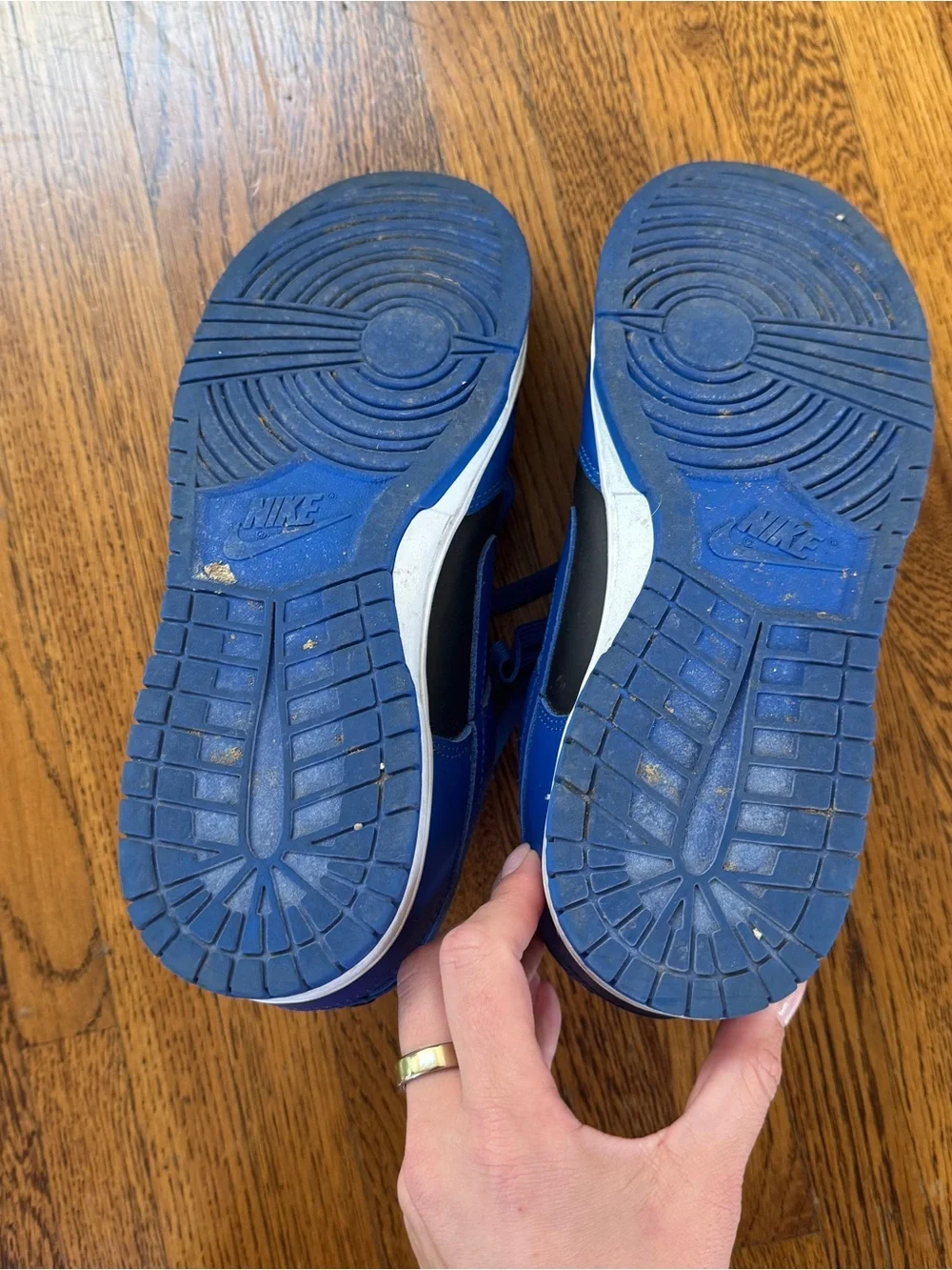 Nike Dunks Men’s Royal Blue and Black Sneakers